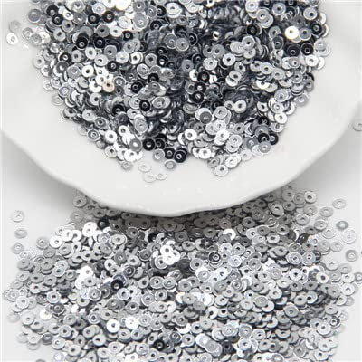 Pailletten, 3 mm, 4 mm, 5 mm, 6 mm, flache runde Pailletten, zum Basteln, Nähen, Kleidung, Dekoration, DIY-Zubehör