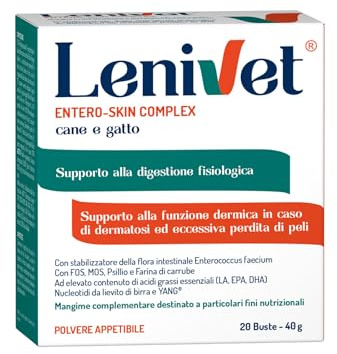 Roypet Lenivet polvere, mangime complementare dietetico per cani e gatti, 20 buste.
