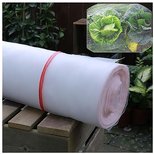 Gartennetze Gemüsenetz - 4x6m Insektennetz Feinmaschig Vogelnetz,Kulturschutznetz Pflanzenschutznetz Tunnel für Schädlings Kirschfruchtfliege Kohlfliegen,für Gemüsegarten Obstgarten schützen
