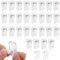 30 Stück Mini Wandclips, Mabor Selbstklebende Federklammern Klare Kunststoff Federclips Nagel Werkzeug Clip für Büro Zuhause Schule
