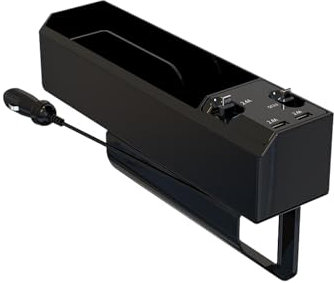 KMQRDZi Autositz-Naht-Organisator, multifunktionale Naht-Aufbewahrungsbox, Auto-Innenraum-Zubehör-Aufbewahrungsbox, Auto-Schnellladegerät, Mit usb, Type-c Anschluss