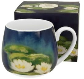 DUO ART GALLERY Fassbecher 430 ml NENUFARS New Bone China Porzellan