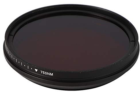 FOTGA Verstellbarer Infrarotfilter für die Erstellung von IR-Fotografien, Hochwertiger Aluminiumrahmen, Drehbarer Filter, Geeignet für Innenräume und Schwaches Licht (62mm)