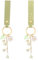 simarro 2 Stück Damen Schlüsselanhänger, Glockenorchidee Schlüsselanhänger Leder Key Chain Niedlicher Schlüsselanhänger, für Mädchen Geburtstag Weihnachten Geschenk