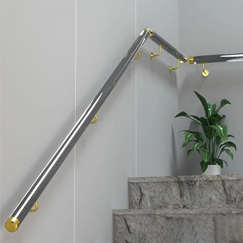 Handlauf Treppenhandlauf Schwarz Home Treppengeländer, Haltegriffe für Das Interne Acrylgeländer 1 M, 2 M, 3 M, 4 M, 5 M, 6 M, Außenhandläufe für Die Veranda für Senioren/ Kinder ( Size : 410cm/13.5ft