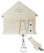 EQUIK PRODUCTS Porte-clés en bois pour couples - Cadeau de pendaison de crémaillère ou de fête de fin d'année - Plaque à clés avec gravure pour montage mural, Blanc., M