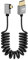 GELRHONR Câble Spiralé Micro HDMI vers HDMI 4k, 90Degrés Câble micro hdmi mâle vers mâle à ressort flexible cordon mince prise en charge 18Gbps 3D 4K@60Hz, pour Camera Video Capture Card (Left Angle)