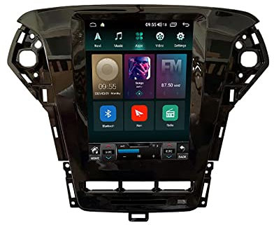 Reproductor de navegación en el Tablero Android 11 para Ford Mondeo MK4 2011-2013 Reproductor Multimedia con Pantalla táctil de 9.7 '' Soporte WiFi Bluetooth Mirror Link TPMS CarPlay Controles del Vo