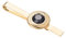 Asienice Pince à cravate pour homme - Or rond noir simulé - Diamant simulé - Bijou pour homme, no, Métal non précieux, Cristal