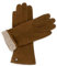 Hand Gewand by Weikert LEYLA – Damen Lederhandschuhe in Lamm-Velourleder mit warmer Kaschmir-Wolle Fütterung; gefütterte Damenhandschuhe, Wildleder, Winter
