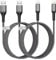 iPhone Charger Cable 2M 2Pack Lightning Cable [MFi Certified], USB to Lightning Cable 2M Long Nylon Braided Fast Charger Cable Lightning Charger Lead Wire for iPhone 14/13/12/11/X/8, iPad, AirPods