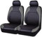 BFRDGE Auto Sitzbezüge, für Toyota Hilux 2009-2024 2 Sitzbezug Auto Vordersitze,Schonbezug Autositz, Atmungsaktiv Verschleißfest Bequem,B Black Grey