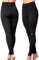 OCEANSAPART Sydney Pant Sport Leggings Damen - Yoga Pants Damen - Gym, Wander und Yoga Scrunch Leggings - Yogahose Performance-Stretch-Qualität - Sportkleidung Frauen - Schwarz - Gr. XXL