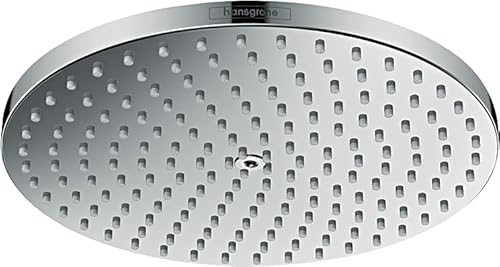 hansgrohe Raindance S Kopfbrause mit 1 Strahlart, Chrom | Brausekopf 240 mm, kräftiger Strahl (FlexPower), max. 6 l/min (EcoSmart+), einfach zu reinigen, Decken-/Wandmontage, 28821000