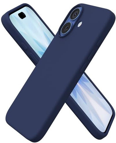 ORNARTO für iPhone 17 Hülle aus Silikon 6,3 Zoll - Dunkelmarine | Premium Flüssigsilikon, dünne Handyhülle, weich und griffig, tolle Haptik, stoß- und kratzfest, große Farbauswahl