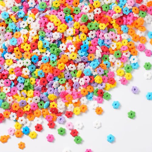 Décors Sucrés Pâques 130 g - petite fleur multicolore Décorations en Sucre pour Gâteaux, Bûches, Cupcakes