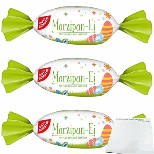 usy Bundle für Gut&Günstig Marzipan-Ei 3er Pack (3x175g Packung) + usy Block