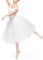 Arabesque Damen Romantisches klassisches Tutu (Ballettkostüm) Ballett Tutu Rock 3 -lagiger Tüll Giselle (Weiß, M/L)