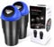 YIOVVOM Car Garbage Can with Lid, Leakproof Vehicle Automotive Cup Holder Car Trash Can, Small Trash Bin for Automotive Office Home Kitchen, Bedroom Set of 2 (Blue)