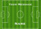Orange Trading Dartmouth LTD A4 Edible Decor Icing Sheet PERSONALISED Football Pitch Wallpaper Cake Topper Decoration - Great for larger cakes