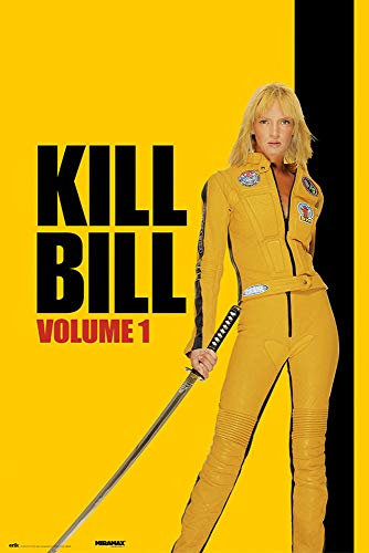 Close Up Kill Bill Poster Volume 1 Uma Thurman (61cm x 91,5cm) + 2 St. Schwarze Posterleisten mit Aufhängung