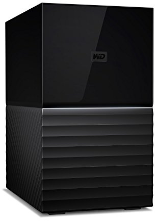 WD My Book Duo WDBFBE0360JBK-NESN USB 3.1 Raid External Hard Drive with Password Protection and Automatic Backup Software 36TB