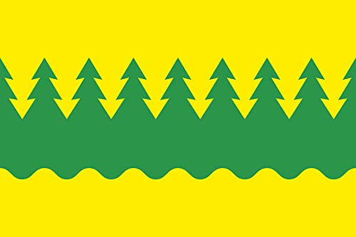 2X Auto Aufkleber KAINUU - Flagge 2X Car Sticker Fahne Finnische Landschaft (ca. 8 cm)