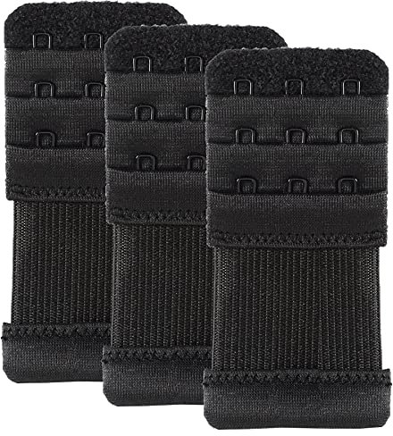 Magicmode Reggiseno Extender 3 ganci, Reggiseno Elastico Estensioni Cinturino Comodo, 3 Pezzi