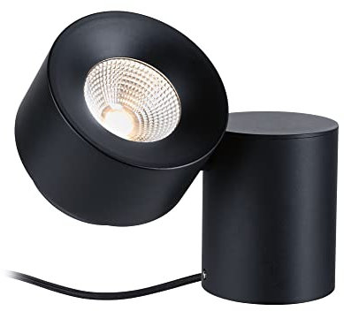 Paulmann 79781 LED Tischleuchte Smart Home Zigbee Puric Pane incl. 1x3 Watt dimmbar Tischlampe Schwarz Metall, Kunststoff 2700 K
