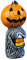 Xiaoki Halloween-Horror-Kürbis-Deko Halloween-Deko-Deko Halloween-Horror-Kürbis-Deko Deko Kreative Kürbis-Deko Kunststoff-Kugel-Ornamente Farbe (Mehrfarbig, Einheitsgröße)