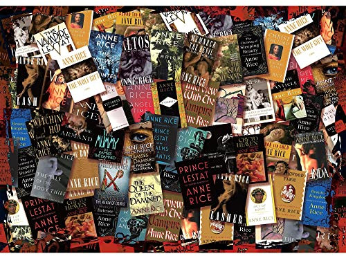 Queen Anne's Library of Horror Books 1000-Piece Jigsaw Puzzle | Toynk Exclusive