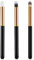 TIESOME Augenpinsel Pinselset，3 Stück Runden Makeup Lidschatten Pinselset， Rauchig Lidschatten-Kontur-Kit weich Haare für Lidschatten Augenbraue Eyeliner Blending am besten für Geschenk der Dame