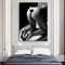 Sexy Kunst Frau Rotweinglas Leinwand Malerei Poster und Drucke Schlafzimmer Wanddekoration Wandkunst Bild Wohnzimmer Dekor 40 x 60 cm rahmenlos