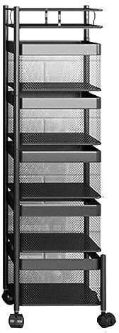 BALLSHOP 360° Drehbares Mobiles Multifunktionsregal Mobiler Aufbewahrungswagen - Praktisches Bodenlagerregal für Zuhause Quadratisch 90 * 29 * 29CM