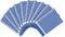 Ross - Exclusiv - 10 X Geschirrtücher - Baumwolle - Leinen - im Set (Blau)