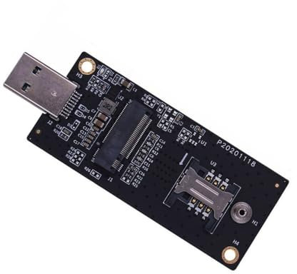 CY Adaptador NGFF M.2 Key-B WWAN a USB 3.0 adaptador de tarjeta elevadora con ranura SIM para módulo inalámbrico 3G/4G/5G LTE tarjeta de módem