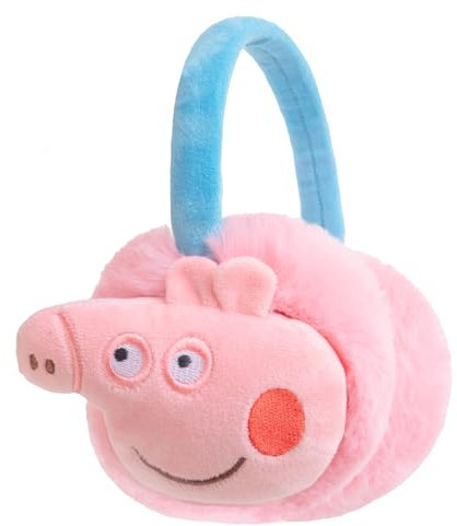 Gifts Treat Girls Ear Muffs Pink Pig Earmuffs Cute Animal Ear Covers with Adjustable Headband for Kids Winter Warm Accessory Soft