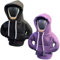 FANGCCC Schaltknauf Hoodie, 2 Stück Abdeckung, Auto Universal Schalthebel Haube, Lustige Deko für Auto Innenraum (Schwarz, Lila)