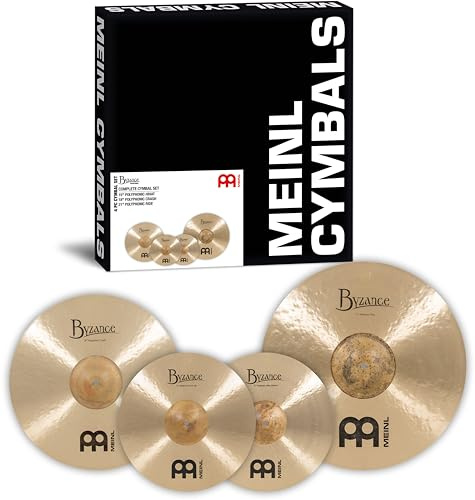Meinl Cymbals Byzance Traditionelles polyphones Komplettset - Made in Turkey - Handgehämmert B20 Bronze (BT-CS2)