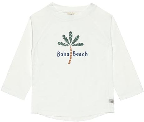 LÄSSIG Unisex Baby Rashguard Langarm Rash-Guard-Shirt, Weiß, 92