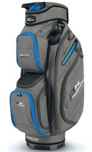 PowaKaddy DLX LITE GOLF CART BAG – GUN METAL/BLUE