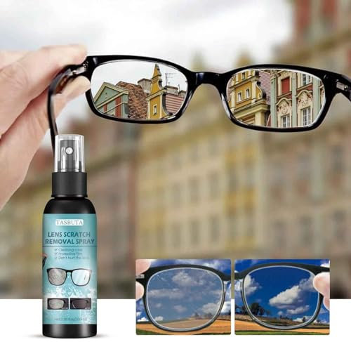 100ml Glasses Cleaner,Alcohol Free Eyeglass Cleaning Spray Bottle, Safe For All Lenses - Also for Computer and Laptop Screens