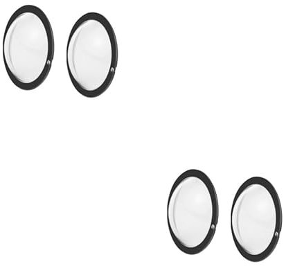 Ailan 2 Set of/set Lens Protector For Insta 360 X3 Easy Installation Strong Protection Dust-proof For X3 Glass Guards, Black 2Set