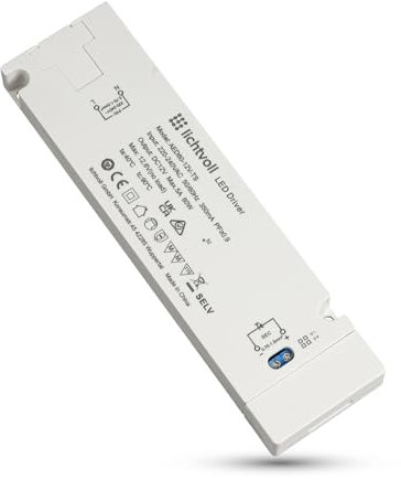 Lichtvoll LED Trafo 12V 60W - Driver 230V auf 12V, Treiber Transformator, Netzteil Kein Flimmern, Kein Rauschen