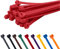 TCTS Red Cable Ties, 370mm x 4.8mm (Pack of 100) Premium Nylon Zip Ties, Multi-Purpose Plastic Tie Wraps, Secure Self-Locking Mechanism, for Home, Garden, Office and DIY