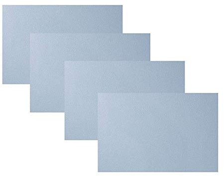 4-teiliges wasserdichtes Tischset, PU-Tischset, Kaffeetassen-Unterlage, Salatschüssel-Unterlage, Küchen-/Kinderzimmer-Unterlage, verschleißfeste Tischunterlage, 7 Farben, Tischsets (rosa) (blau, Einhe