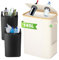 TFCIOD Poubelle cuisine avec Couvercle, Poubelle avec 2 Sacs de Transport, Stockage des Bouteilles Consignées, Déchets et Recyclage, Capacité de 145 L avec Poches Latérales (Beige)