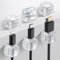 AhaStyle Feder Kabel-Organizer [1s Schloss] 6 Pack Kabel Kabelhalter Clips Starke Klebstoff Kabel Kabel Keeper Verstecken Draht Kabel Organizer für Nachttisch Küche Auto Büro (Transparent)