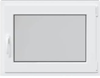 vidaXL Ventana de sótano RISOR 80x70 cm oscilobatiente DIN derecha antracita
