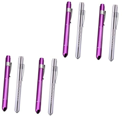 Ipetboom 2pièces Lampe Led Médicale Forme De Stylo Pour Examen Poupillomètre Intégré Éclairage Compact Pour Médecins Et Aléatoires Sans Batterie
